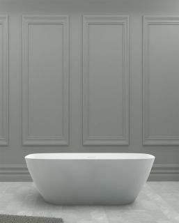 Ванна из искусственного камня ABBER Stein AS9612-1.7 170x72см белый матовый